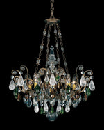 Renaissance Rock Crystal Chandelier, 16-Light, Antique Pewter, Clear Rock Crystal, 38"W (3573-47CL CELU7)