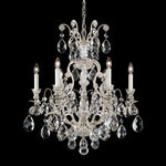 Renaissance Chandelier, 5-Light, French Gold, Clear Swarovski Crystal, 14.5"W (3769-26S 1HZRLT)