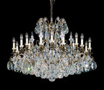 New Orleans Chandelier, 18-Light, Heirloom Gold, Clear Swarovski Crystal, 36"W (3660-22S 17QVUW)