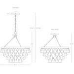 Robert Abbey Lighting - 1000 - Bling 4-Light Chandelier 20.5 Inches Wide and 22 Inches Tall