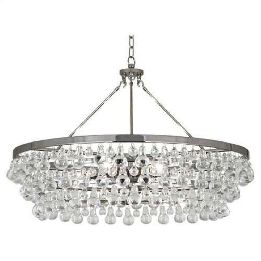 Robert Abbey Lighting - Z1004 - Bling 6-Light Chandelier 33.625 Inches Wide and 23.75 Inches Tall