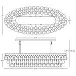 Robert Abbey Lighting - Z1007 - Bling 8-Light Chandelier 42.75 Inches Wide and 9.75 Inches Tall