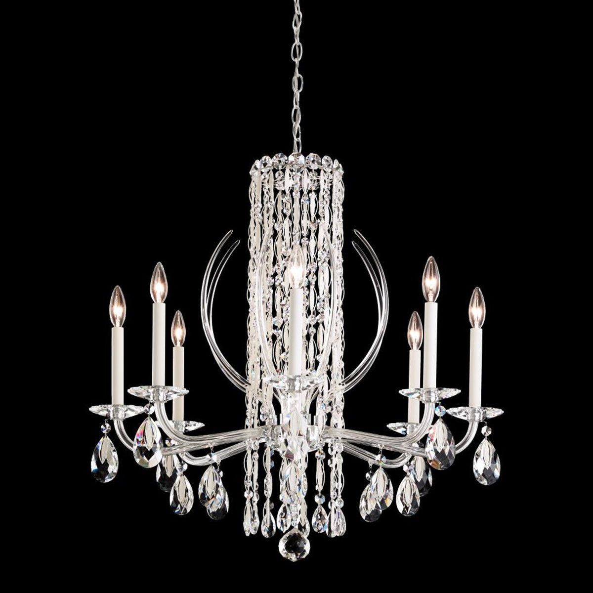 Sarella Chandelier, 8-Light, Heirloom Gold, Clear Heritage Crystal, 30"W (RS8308N-22H 1HWUWN)