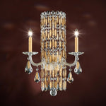Sarella Wall Sconce, 4-Light, Antique Silver, Clear Swarovski Crystal, 22"H (RS8331N-48S 1HWVTX)