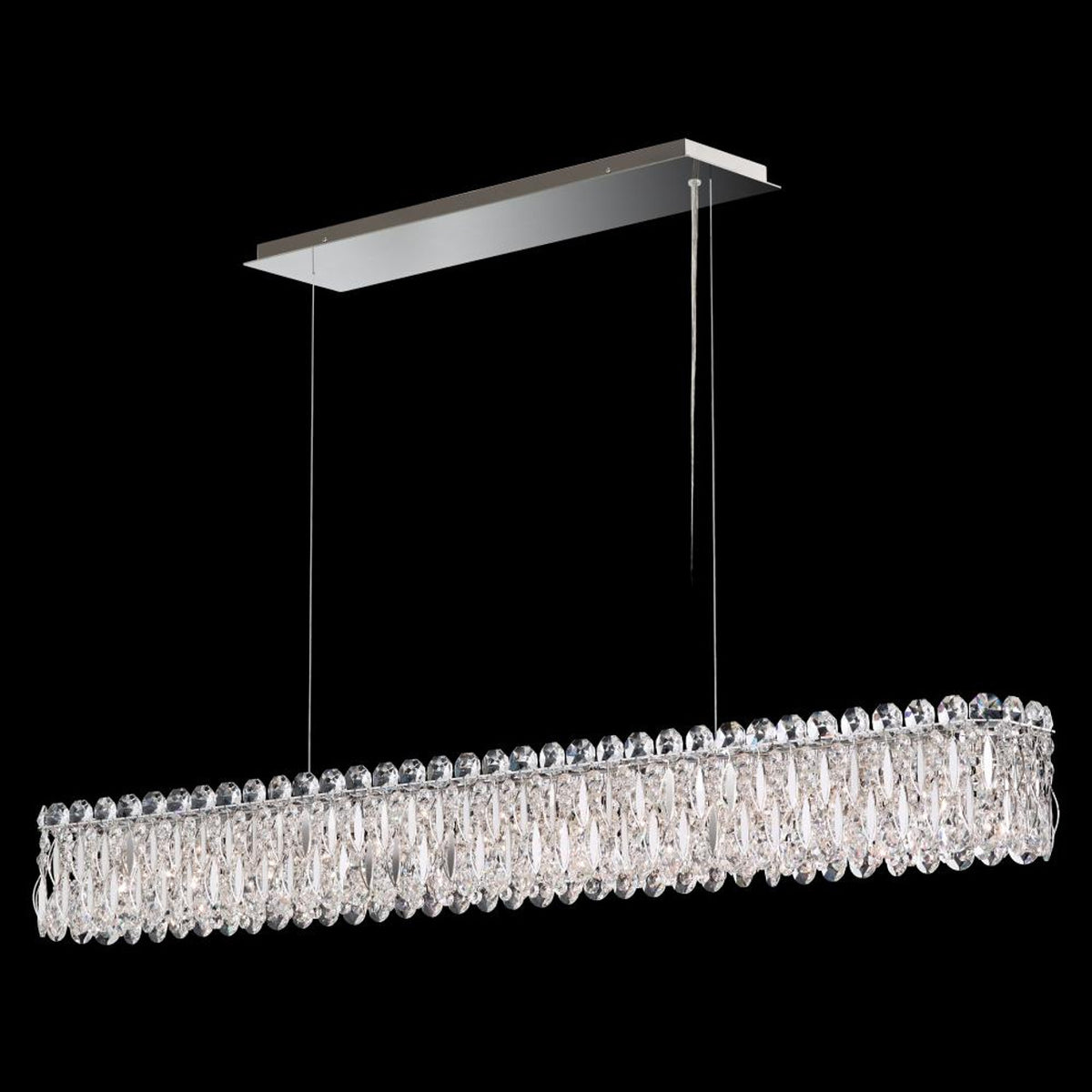 Sarella Pendant, 8-Light, Polished Stainless Steel, Clear Swarovski Crystal, 15.5"W (RS8345N-401S 1J00G0)