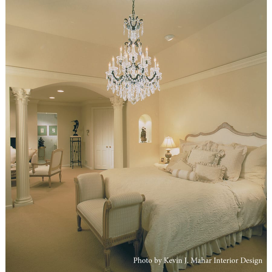 La Scala 6 Light 23" Wide Crystal Chandelier