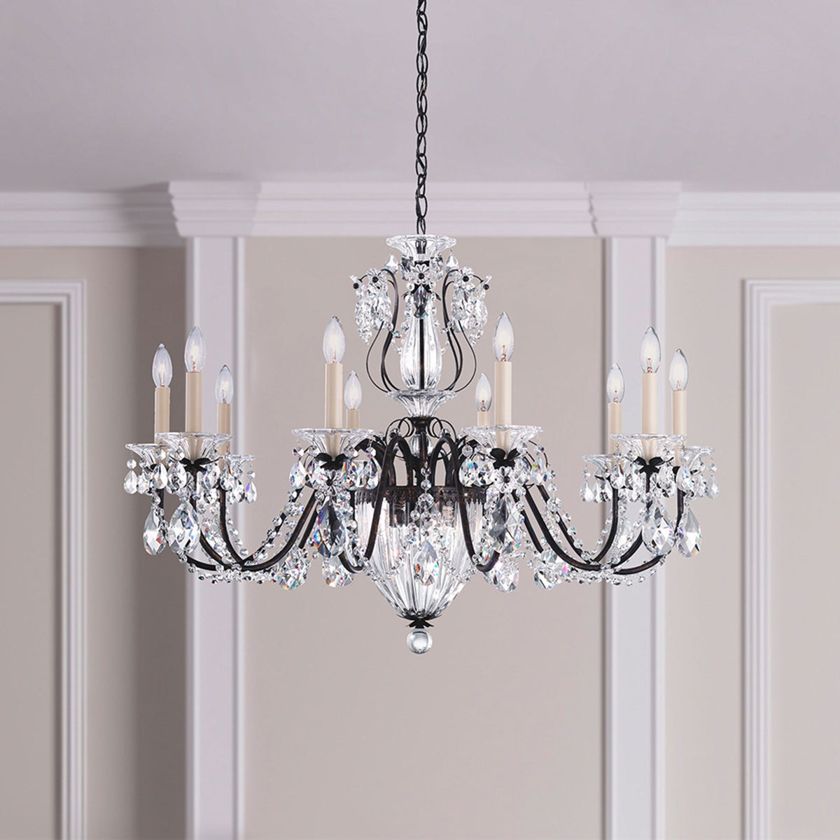 Schonbek Bagatelle 35"W Heirloom Bronze 13-Light Chandelier