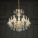 Schonbek Century 30" Wide Etruscan Gold 12-Light Chandelier
