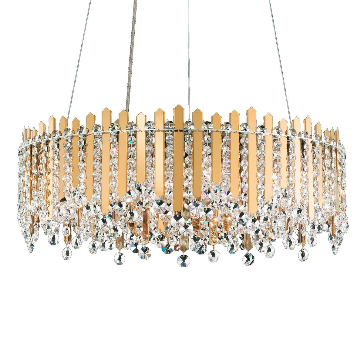 Schonbek Chatter 24" Wide Gold Mirror Crystal Pendant Light