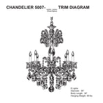 Schonbek La Scala Collection 25" Wide Crystal Chandelier