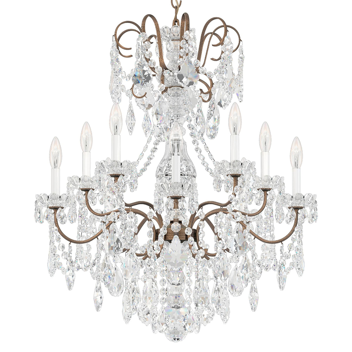 Schonbek New Orleans Collection 28" Wide Crystal Chandelier