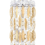 Sarella 12 Light 24" Wide Flush Mount Drum Ceiling Fixture with Heritage Crystals