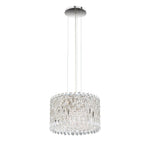 Schonbek Sarella 15" Wide Polished Steel 8-Light Pendant