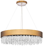 Schonbek Soleil 26" Wide Aged Brass Finish Modern LED Crystal Pendant