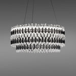 Schonbek Tahitian 25" Wide Black Clear Crystal 1-Light Pendant