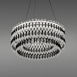 Schonbek Tahitian 25" Wide Black Clear Crystal 1-Light Pendant