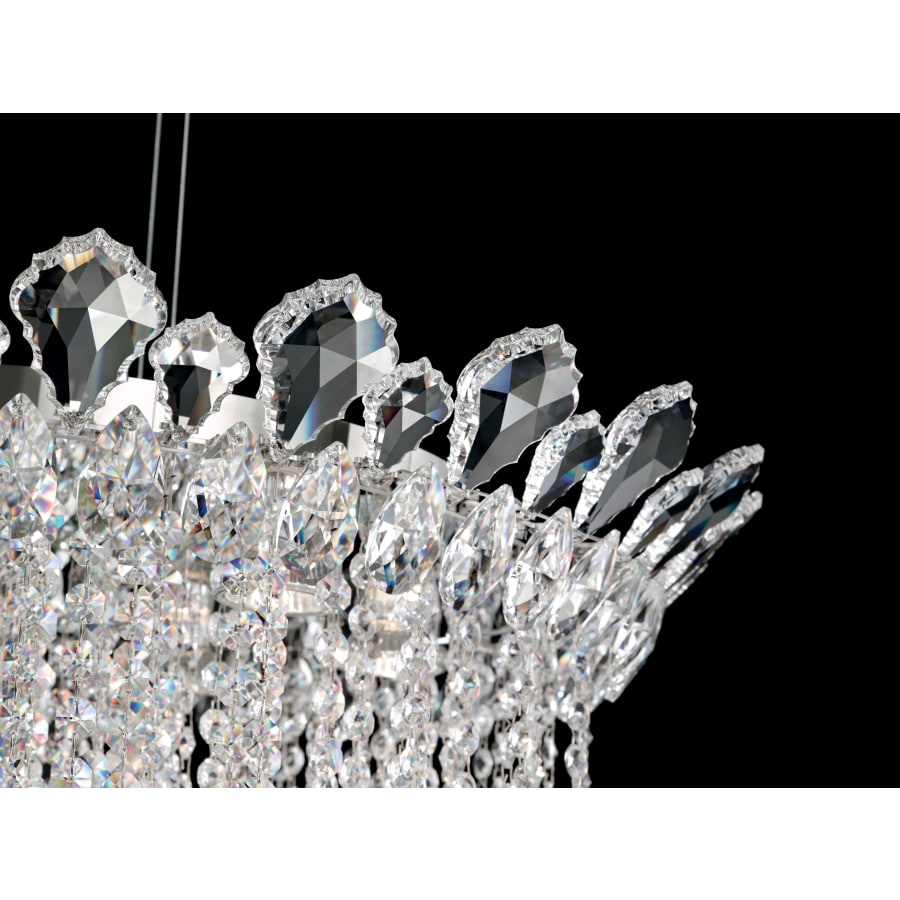 Trilliane Strands 8 Light 48-1/2" Tall Flush Mount Ceiling Fixture with Heritage Crystals