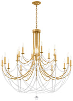 Schonbek Verdana 43" Wide Gold 18-Light 2-Tier Pendant Light