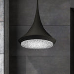 Schonbek Verita 18" Wide Black Clear Crystal 1-Light Pendant