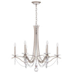 Schonbek Vesca 33" Wide Antique Silver 6-Light Chandelier