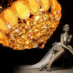 8-light Modern Gold/Silver Vintage Crystal Chandeliers For Living Room