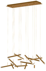 Seesaw 51.2" Brushed Champagne Chandelier