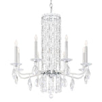 Siena 31"H x 30"W 8-Light Crystal Chandelier in Polished Stainles