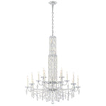 Siena 50.5"H x 40.5"W 17-Light Crystal Chandelier in White