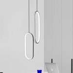Rounded Rectangle LED Modern Pendant Lighting Hanging Ceiling Lights