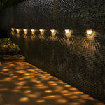 4 Pcs Solar Stair Lights Outdoor Step Lights LED Garden Lights Wall Mounted Lights