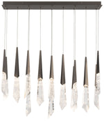 Solitude 22"H x 40"W 14-Light Crystal Multi-Light Pendant in Anti