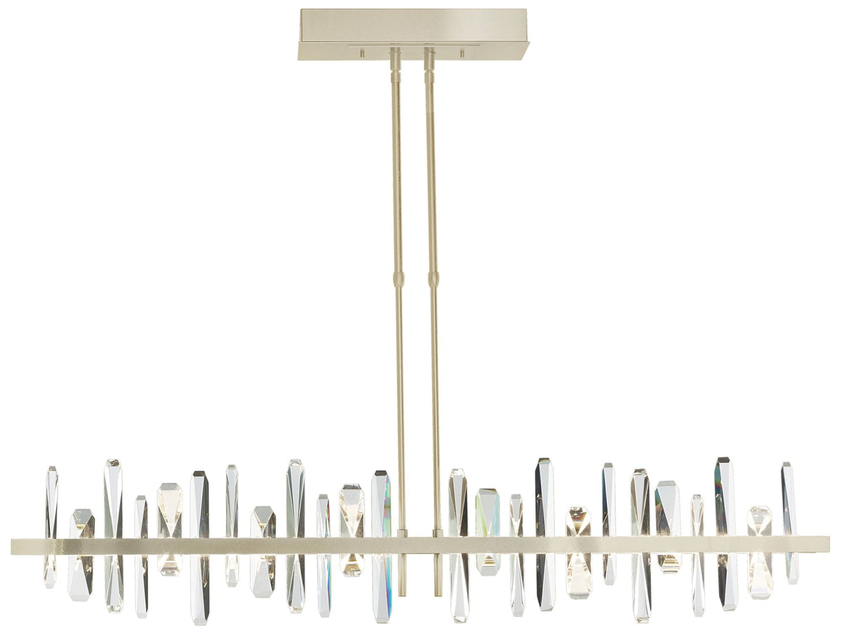 Solitude 51.9" Wide Large Modern Brass LED Pendant