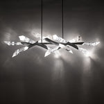 Solitude 59 1/2" Wide Antique Silver LED Island Chandelier