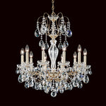 Sonatina 29.5"H x 25.5"W 10-Light Crystal Chandelier in Polished