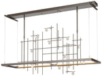 Spring 53.4"W Oil Rubbed Bronze Standard LED Pendant w/ Clear Bubble S