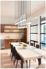 Stari by Z-Lite Brushed Nickel 23 Light Linear Chandelier