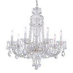 Sterling 7-Light Chandelier in Silver with Swarovski Crystal