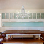 Sterling 7-Light Chandelier in Silver with Swarovski Crystal
