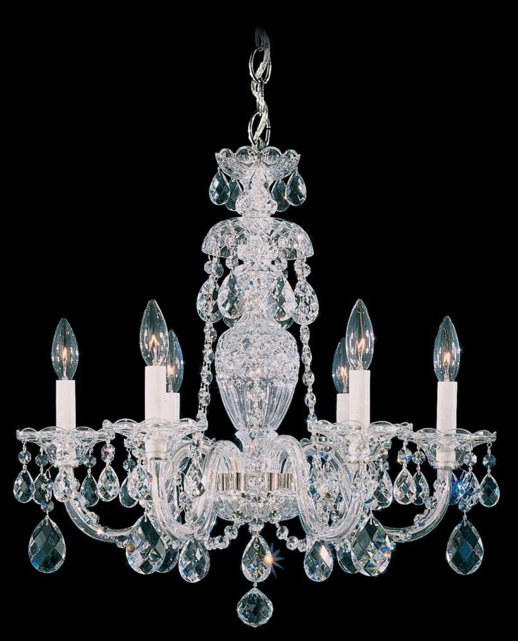Century Chandelier, 5-Light, French Gold, Clear Heritage Crystal, 17"W (1704-26 17UXJG)
