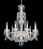 Century Chandelier, 9-Light, Antique Silver, Clear Heritage Crystal, 26"W (1709-48 17XZ5U)