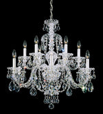 La Scala Chandelier, 10-Light, French Gold, Clear Heritage Crystal, 28"W (5074-26 17QQZP)