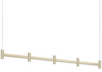 Systema Staccato 5-Light Linear Pendant w/20' Cord Painted Brass