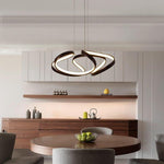 Interwoven Wave Design Gold Sputnik Chandelier Metal Ceiling Light