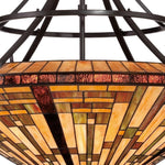 Bailey Street Home - 71-BEL-1904689 - 8 Light Bowl Pendant Geometric Chandelier - Mission Style Tiffany Pendant Light