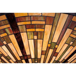 Bailey Street Home - 71-BEL-1904689 - 8 Light Bowl Pendant Geometric Chandelier - Mission Style Tiffany Pendant Light