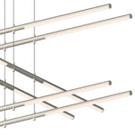 Tik-Tak? 47 1/2"W Nickel Stack 3-Tier 12-Light LED Pendant