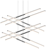 Tik.Tak Stack 47.5" Wide Polished Chrome 4.Tier LED Pendant