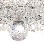 Trilliane 33" Wide Polished Silver Clear Crystal 23-Lt Flush Mt