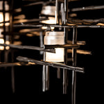 Tura 53 1/2" Wide Dark Smoke 7-Light Linear Chandelier