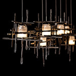 Tura 53 1/2" Wide Dark Smoke 7-Light Linear Chandelier